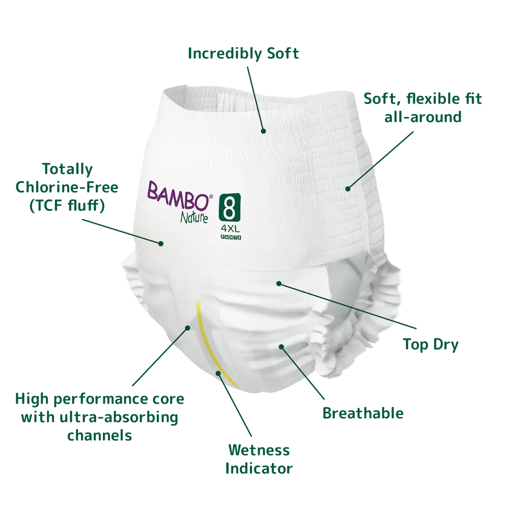 Bambo Nature Pants - Size 8 (19+kg/42+lbs)