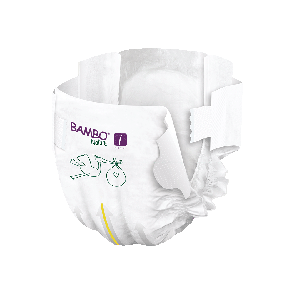 Bambo Nature Nappies - Size 1 (2-4kg/4-9lbs)