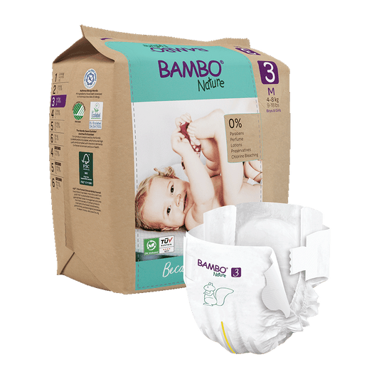 Bambo Nature Nappies - Size 3 (4-8kg/9-18lbs)