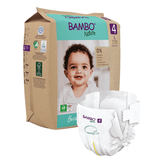 Bambo Nature Nappies - Size 4 (7-14kg/15-31lbs)