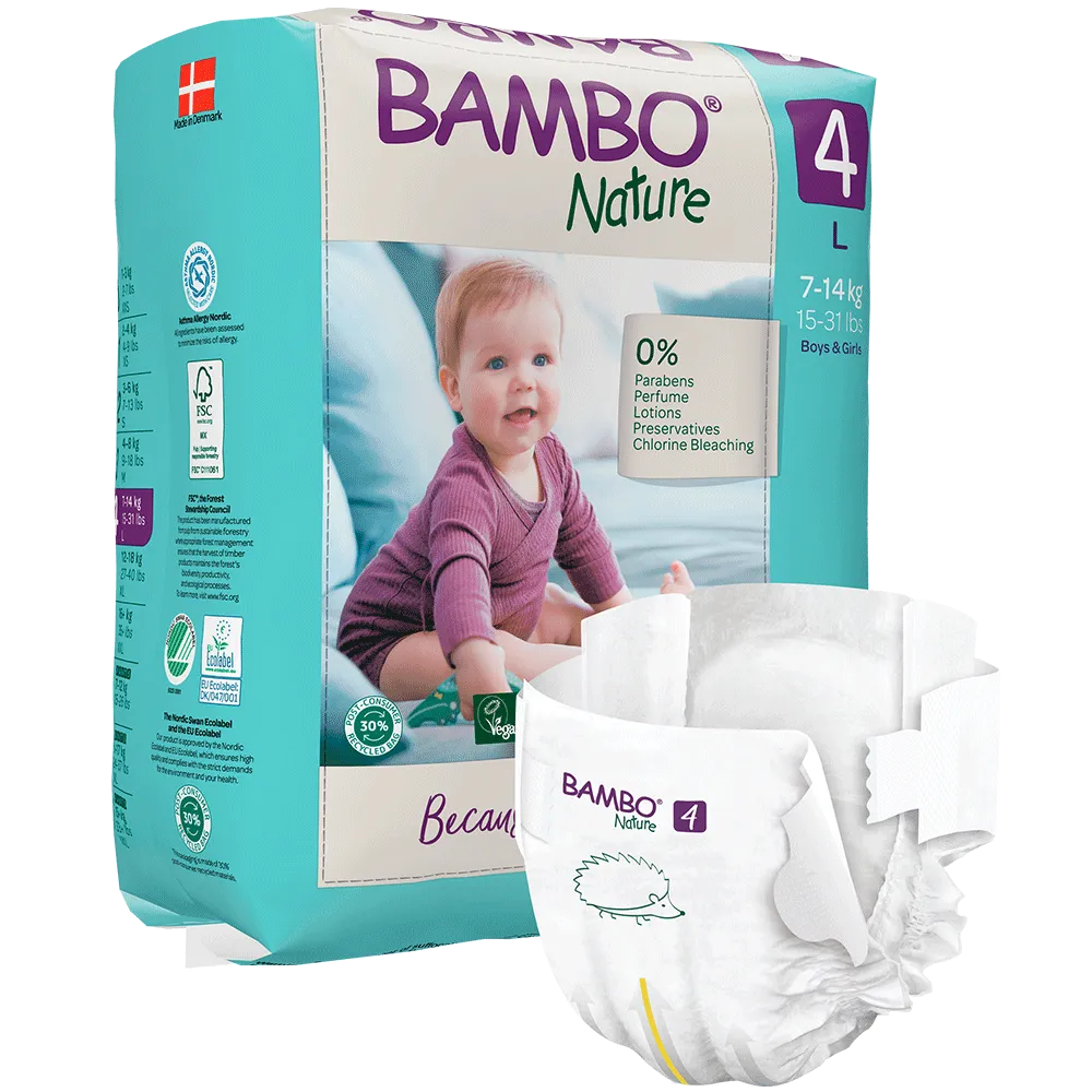 Nappies - Size 4 (7-14kg/15-31lbs)