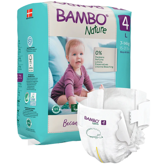 Bambo Nature Nappies - Size 4 (7-14kg/15-31lbs)