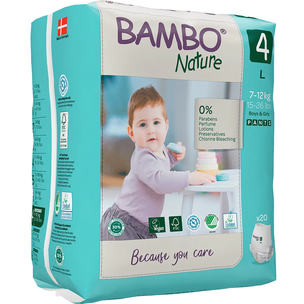 Bambo Nature Pants - Size 4 (7-12kg/15-26lbs)