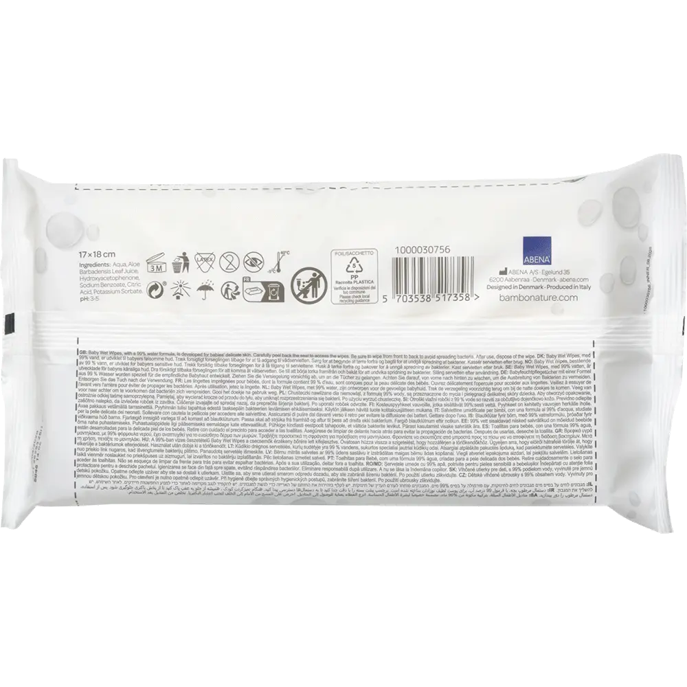 Bambo Nature Aqua Wet Wipes