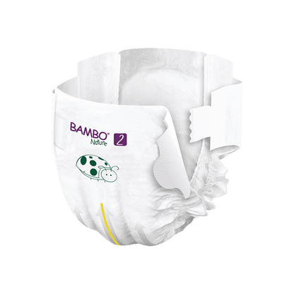 Bambo Nature Nappies - Size 2 (3-6kg/7-13lbs)