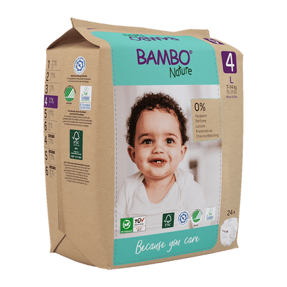 Bambo Nature Nappies - Size 4 (7-14kg/15-31lbs)
