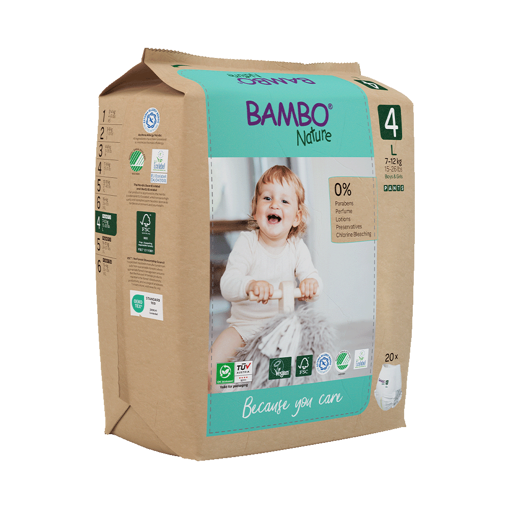 Bambo Nature Lycra Pants - Size 4 - Paper Packaging