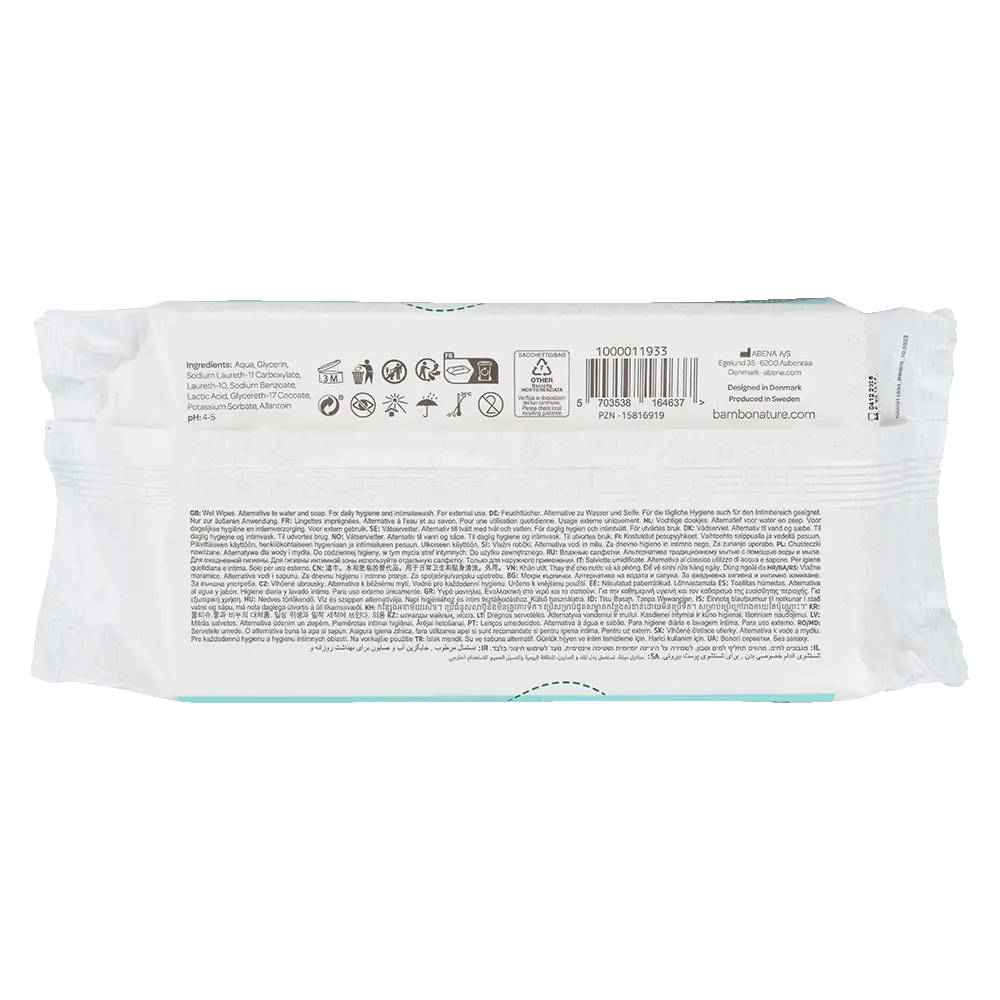 Bambo Nature Plastic-Free Wet Wipes