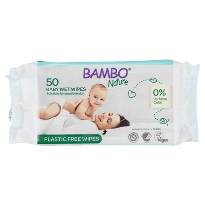 Bambo Nature Plastic-Free Wet Wipes