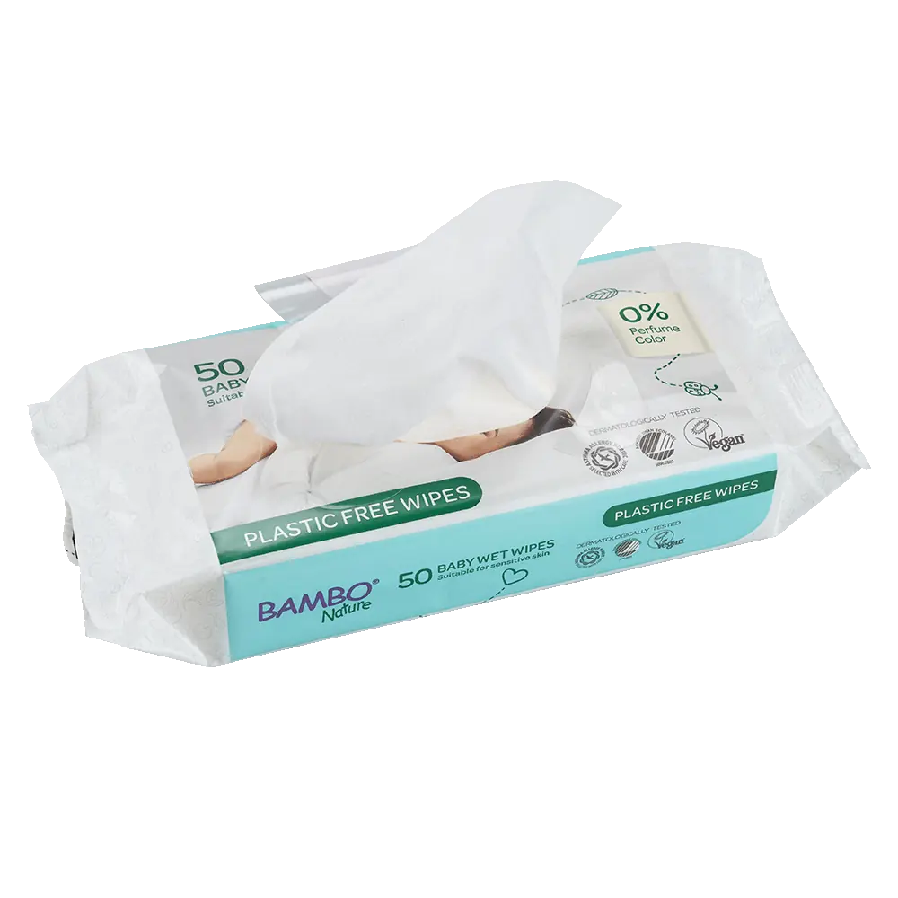 Bambo Nature Plastic-Free Wet Wipes